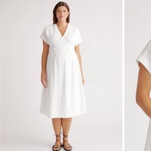 Organic gauze maternity dress